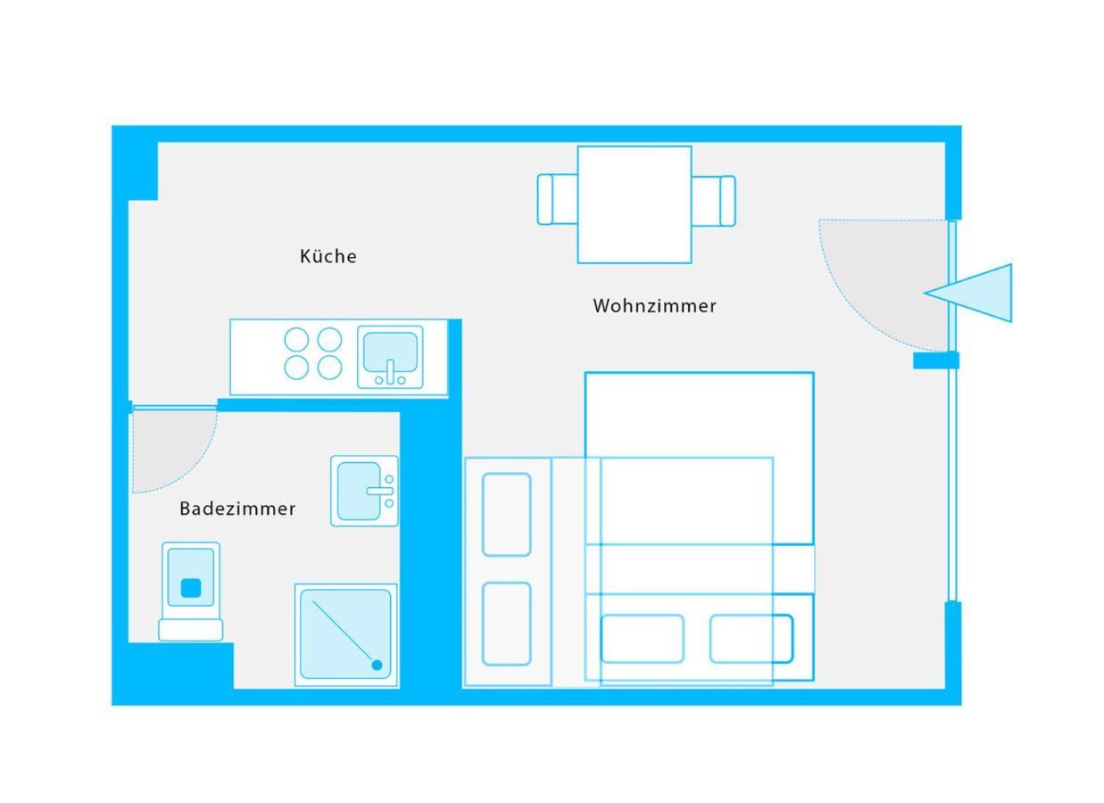 The Koburger Vh, Studio For Up To 4 With High Bed 베를린 외부 사진